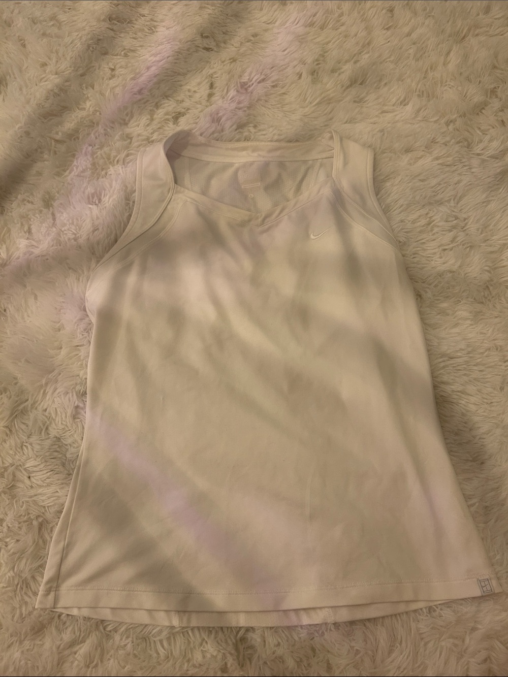 Nike Women's White Athletic Tank Top